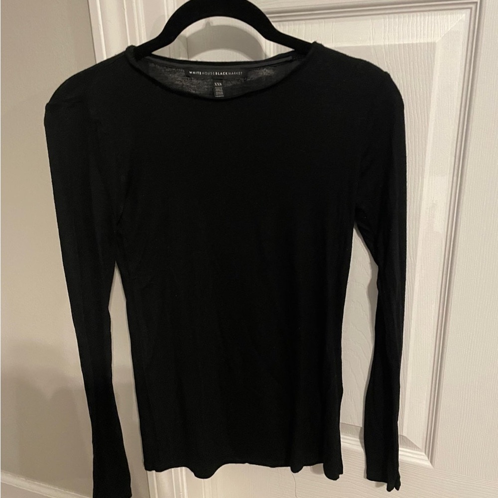 White House Black Market Black Shirt
